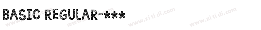 basic regular字体转换